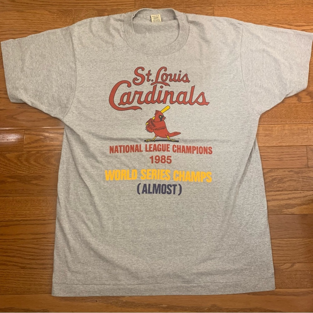 Vintage 80’s St Louis Cardinals Single Stitch Screen Stars 50/50 tag size XL